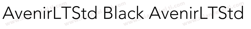 AvenirLTStd Black AvenirLTStd Light字体转换